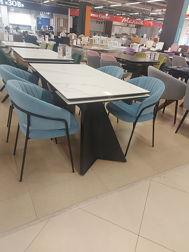 Керамический стол Ливи 140(200)х80х78 carla larkin / дуб монтана из шоурума 2